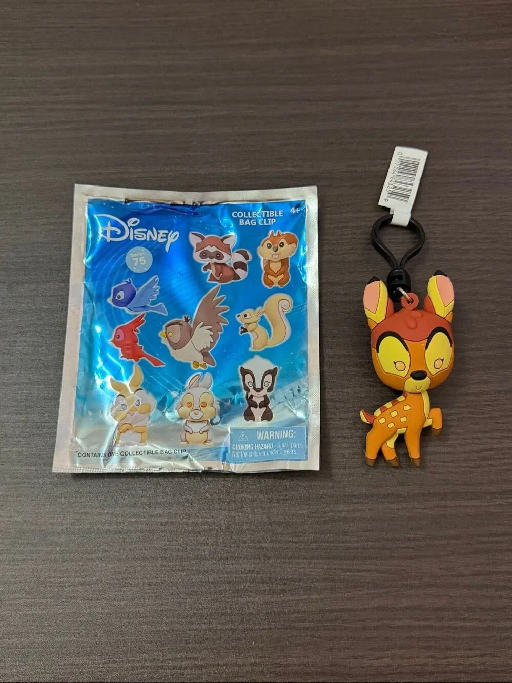 Disney Woodland Series 75 Bag Clip Keychain CHASE - Bambi